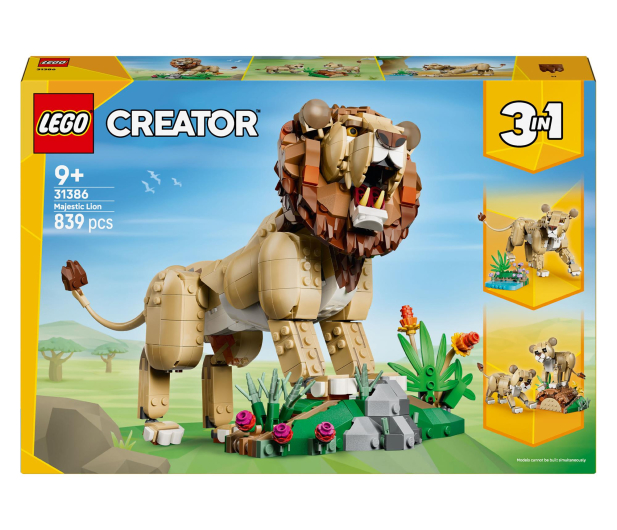 LEGO CREATOR 31386 Dzikie zwierzęta: dumny lew - 1529741 - zdjęcie